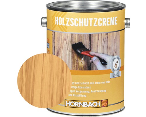 Crème de protection du bois HORNBACH pin 2,5 l