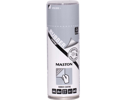 Film à pulvériser RUBBERcomp Maston argent métallique 400ml Bombe de revêtement en caoutchouc Maston Rubbercomp