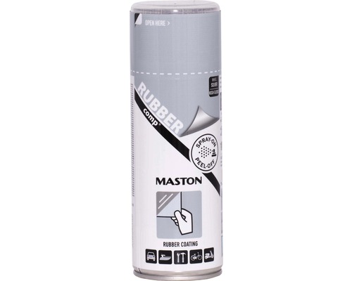 Film à pulvériser RUBBERcomp Maston argent métallique 400ml