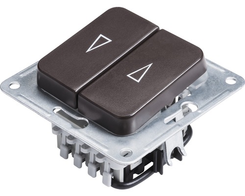 Double interrupteur avec symbole de flèche pour commander les volets roulants