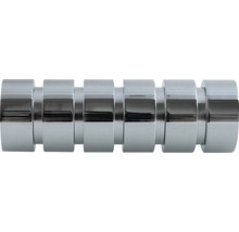 Chromfarbener Möbelgriff