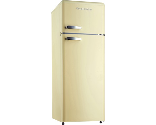 Réfrigérateur-congélateur Wolkenstein GK212.4RT SC crème lxhxp 54.5 x 145.6 x 62.6 cm compartiment de réfrigération 172 l compartiment de congélation 39 l