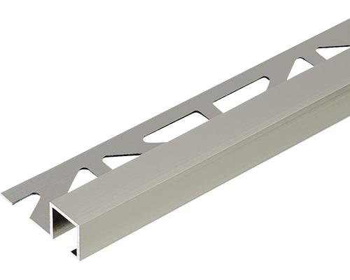 Quadrat-Abschlussprofil Dural Squareline 10 mm Länge 250 cm Aluminium Titan