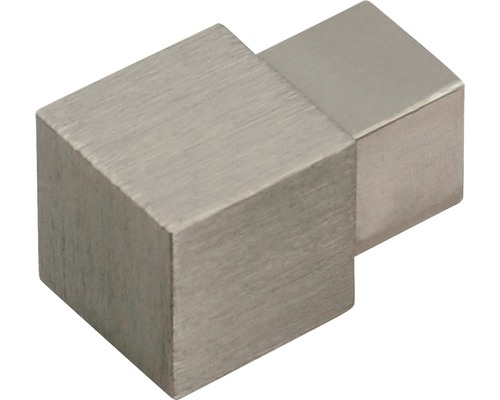 Angle extérieur Dural Squareline aluminium titane brossé 10 mm lot de 2
