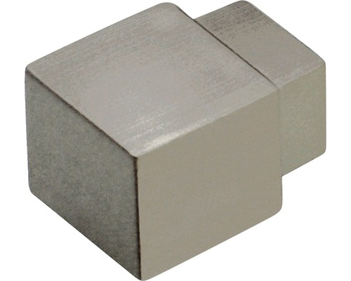 Angle extérieur Dural Squareline aluminium titane à haute brillance 10 mm lot de 2 Raccord d''angle en métal