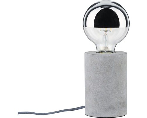 Lampe de table 1 ampoule Neordic Mik gris H 130 mm
