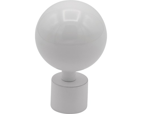 Dekorative Endstück für Gardinenstange mit Kugelform