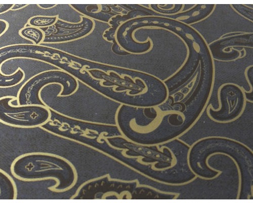 Film d'impression à l'eau Pailey CD-09 100 x 50 cm Gros plan d''un textile avec un motif cachemire