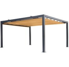 Pavillon Wismar 400 x 300 cm Dessin 0867 orange ohne Senkrechtmarkise