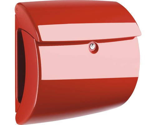 Boîte aux lettres Burg Wächter plastique lxhxp 400/380/178 mm Piano 886 rouge avec arrêt d’ouverture