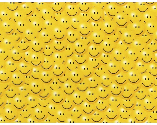 Film d'impression à l'eau Smileys jaune CD-12-ZM 100 x 50 cm