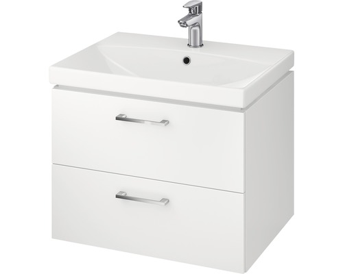 Meuble lavabo Pisca 100cm 2 tiroirs - blanc Moderne - Held