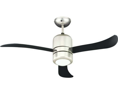Ventilateur de plafond avec trois pales et lumière intégrée