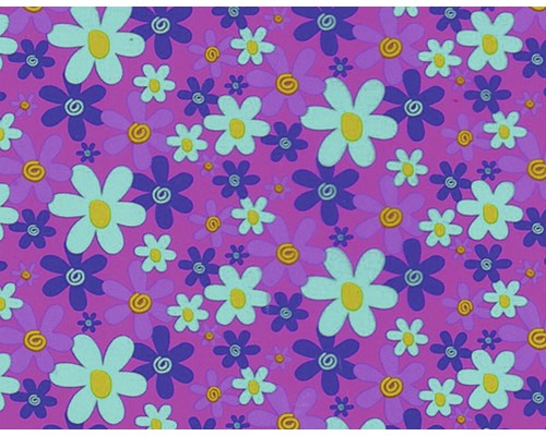 Film d'impression à l'eau fleurs multicolore CD-210 100 x 50 cm Tissu à motif floral