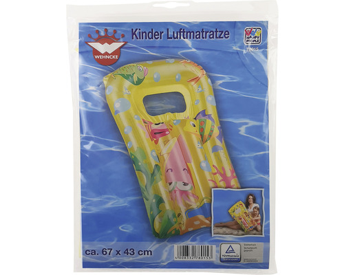 Kinder Luftmatratze in Verpackung, circa 67 x 43 cm