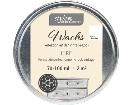 Cire pour peinture à la craie StyleColor blanc 100 ml Cire pour peinture à la craie StyleColor blanc 100 ml