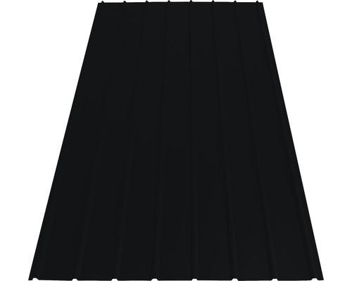 Tôle trapézoïdale PRECIT H12 noir foncé RAL 9005 1500 x 1142 x 0,5 mm