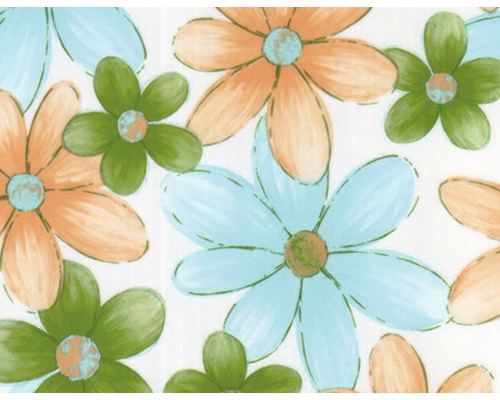 Film d'impression à l'eau fleurs CD-277-2 100 x 50 cm Motif floral décoratif