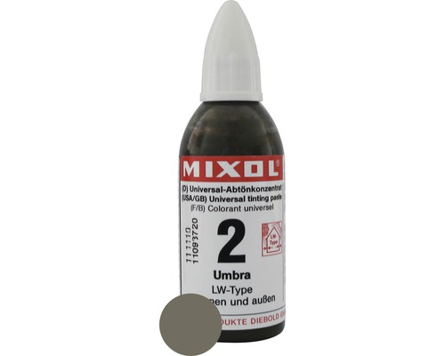 Concentré de colorant MIXOL® 2 terre d'ombre 20 ml