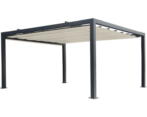 Pergola autoportante avec toit à lamelles mobile