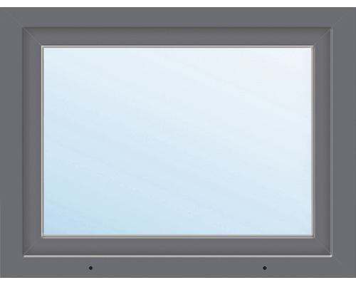 Kunststofffenster 1-flg. ARON Basic weiß/anthrazit 800x500 mm DIN Links