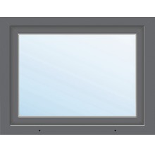 Fenêtre en PVC ARON Basic blanc/anthracite 750x600 mm tirant droit-thumb-0