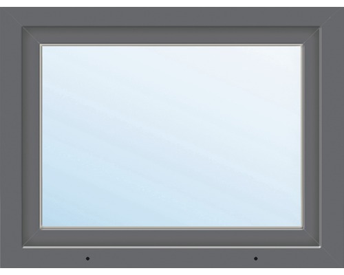 Fenêtre en PVC ARON Basic blanc/anthracite 750x600 mm tirant droit-0