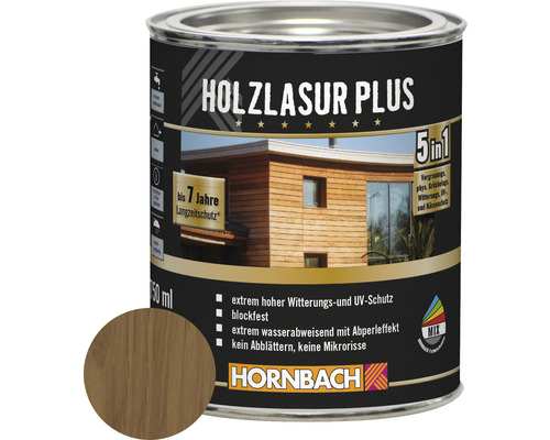 Lasure pour bois HORNBACH Plus chêne 750 ml
