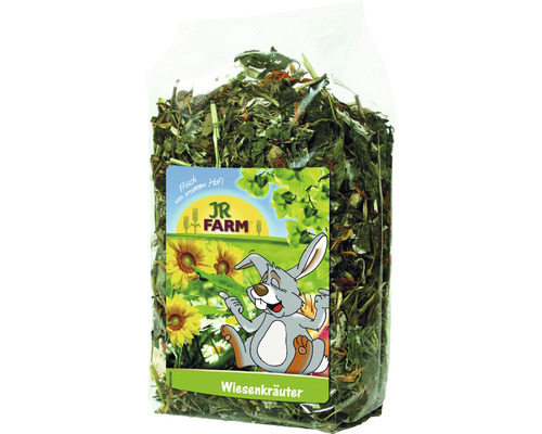 Nourriture pour rongeurs JR Farm herbes des prés 150 g JR Farm Herbes des prairies pour rongeurs et lapins en sachet