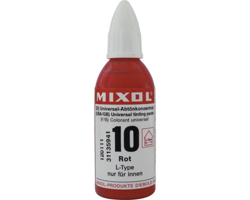 Colorant rouge dans un distributeur pour applications intérieures