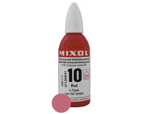 Concentré de colorant MIXOL® 10 rouge 20 ml