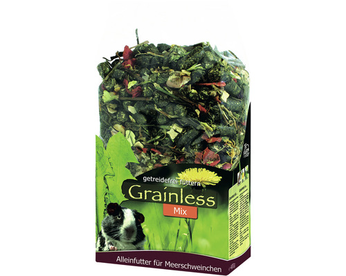Nourriture pour cochon d'Inde JR Grainless Mix, 650 g Emballage Guinea Pig Grainless Mix aliment complet pour cobayes