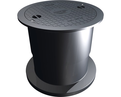 Couvercle de regard avec regard de visite