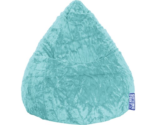 Pouf Sitting Point Beanbag Fluffy L turquoise 70x90 cm Pouf Sitting Point Beanbag Fluffy L turquoise 70x90 cm