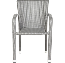 Chaise de jardin en rotin avec accoudoirs