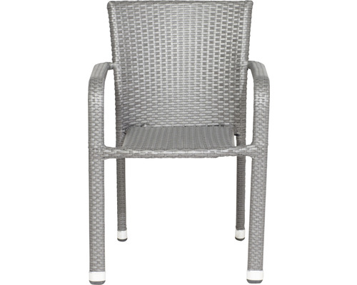 Chaise de jardin en rotin avec accoudoirs