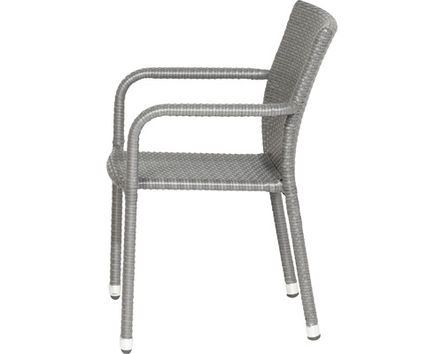 Chaise de jardin en polyrotin avec accoudoir