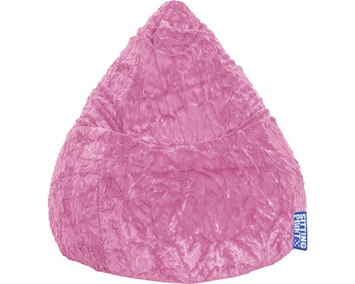 Sitzsack Sitting Point Beanbag Fluffy L ca. 120 Liter pink 70x90 cm