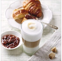 Glasbild Coffee Time I 30x30 cm GLA1355