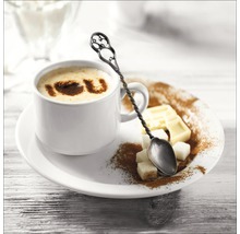 Glasbild Coffee Time II 20x20 cm GLA1356