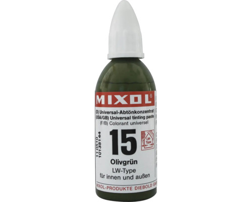 Pâte colorante universelle Mixol vert olive pour l''intérieur et l''extérieur