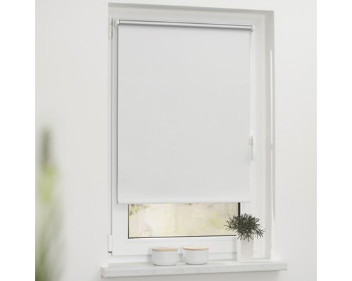 Fenster mit Rolladen zur Fensterdekoration und zum Sichtschutz