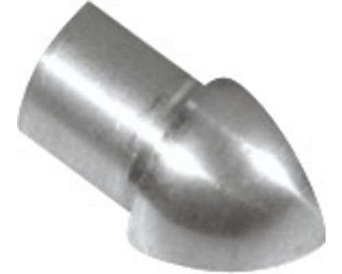 Pièce d’angle Dural Durondell DRE 100-Y acier inoxydable gris 10 mm