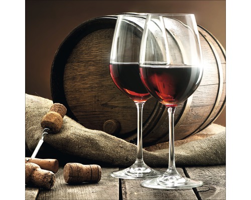 Glasbild Red Wine IV 50x50 cm GLA1411
