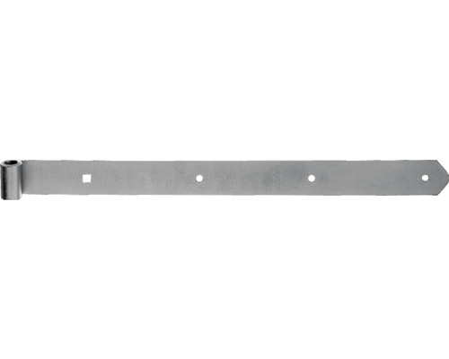 Paumelle de volet Type 6 forme droite, semi-lourde, 400x13x40mm, acier inoxydable