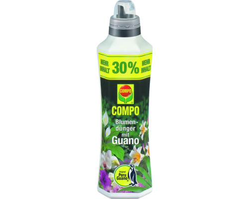 Engrais pour fleurs COMPO avec guano en bouteille