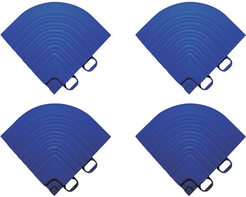 Kit d'éléments d'angle dalle à clipser, 6.2x6.2 cm, bleu, 4 unités