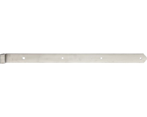 Paumelle de volet Type 6 forme droite, semi-lourde, 600x13x40mm, acier inoxydable