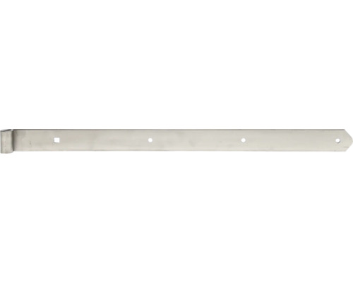 Paumelle de volet Type 6 forme droite, semi-lourde, 600x13x40mm, acier inoxydable Bande de charnière droite avec trous de fixation