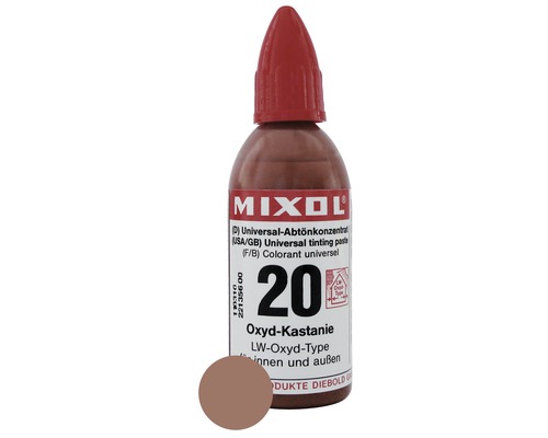 Concentré de colorant MIXOL® 20 Oxyde châtaigne 20 Pâte colorante universelle Mixol, couleur oxyde-châtaigne